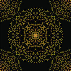Luxury gold mandala background eps file and image