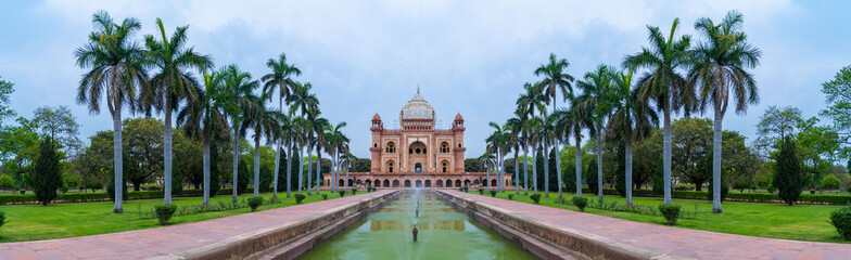 Safdarjung Tomb is located in New Delhi India, panoramic view - obrazy, fototapety, plakaty