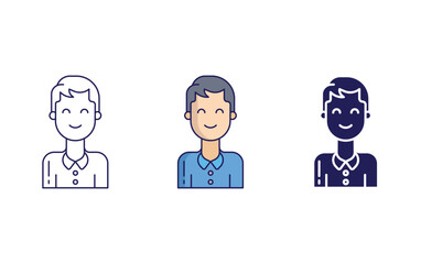 Fototapeta premium Customer Male vector icon