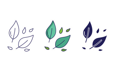 Leaves vector icon