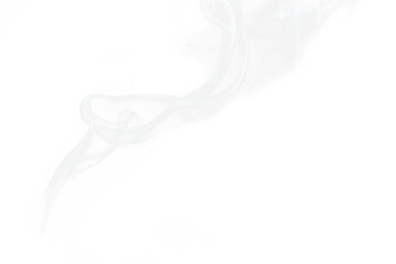 A jet of white smoke on a transparent background PNG