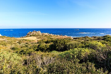 Sea coast landscape in Sardinia