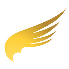 Minimalist Gold Wing Logo 