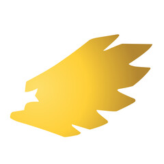 Minimalist Gold Wing Logo 