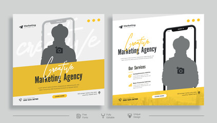 Plumbing service social media post design. Professional plumbing service flyer poster template