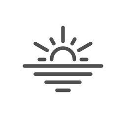 Obraz premium Four seasons and day parts related icon outline and linear vector.