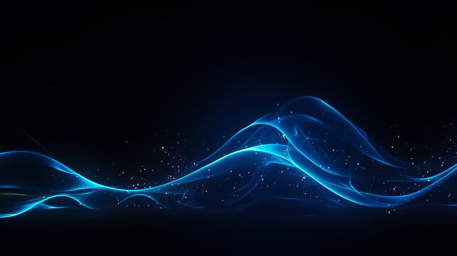 a illustrations of colored energies, vibrations of the sound of music, light waves