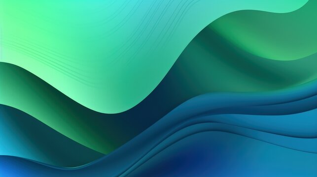 abstract blue green flowing background