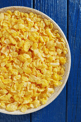 Cornflakes in plate