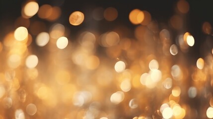 Christmas lights bokeh background. Illustration AI Generative
