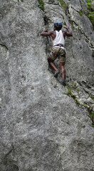Kletterwand am Bohinjisee