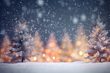 Obraz na płótnie Canvas winter landscape with snow