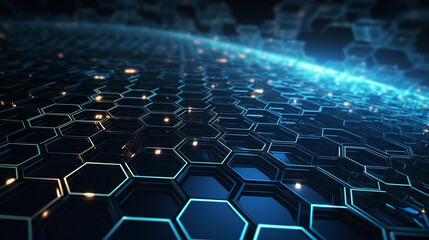 Fototapeta premium abstract background with hexagons