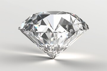 diamond on white background, created with Generative AI technology