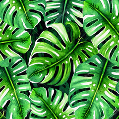 Fototapeta na wymiar Tropical Leaves: A Texture-rich Background. Generative AI.