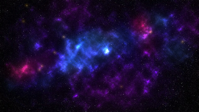 Big purple and blue starfield © josh