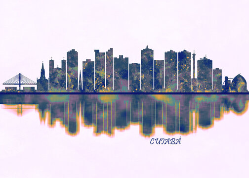 Cuiaba Skyline. Cityscape Skyscraper Buildings Landscape City Background Modern Architecture Downtown Abstract Landmarks Travel Business Building View Corporate