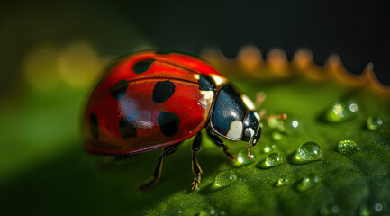 Ladybugs, Red Elytra, Glint of Sunlight.