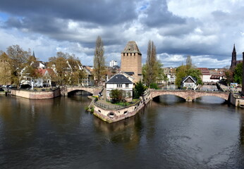 Barage Vauban in Straßburg im Frühling