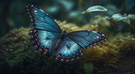 Fototapeta na wymiar An elegant butterfly depicted with exquisite attention in a standard image.