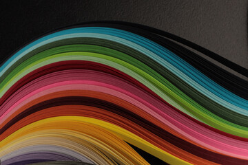 Art Color strip gradient wave grain paper. Abstract texture blank background.