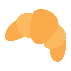 Isolated colored croissant fast food icon Vector