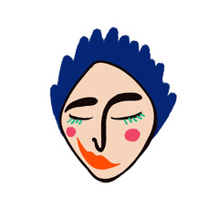 male avatar with smiling face