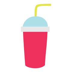 Isolated colored soda fast food icon Vector
