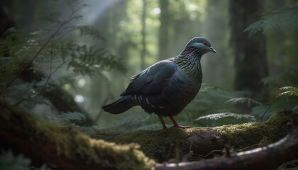 Fototapeta premium Wings of Wonder: Capturing the Beauty of a Pigeon