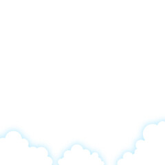 clouds decoration for bottom edge