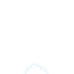 clouds decoration for bottom edge