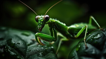 Praying Mantis Up Close and Stunning.
