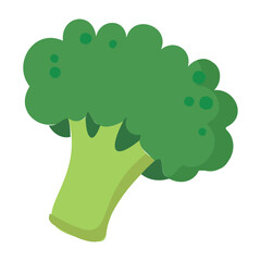 Isolated colored broccoli vegetable icon Vector