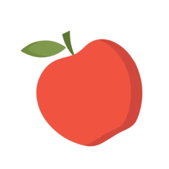Fotobehang Isolated colored apple fruit icon Vector © laudiseno