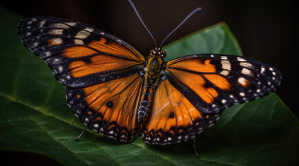 Fototapeta premium Breathtaking Closeup of Vibrant Orange and Blue Tones.