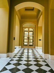 entrance to the church