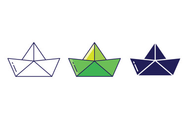 Paper Boat vector icon