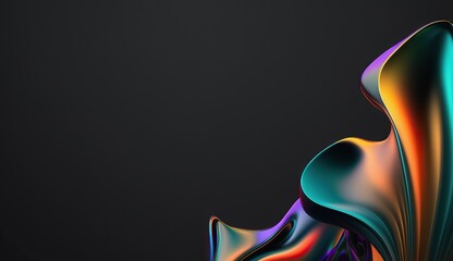 Fototapeta na wymiar Futuristic modern abstract 3D colorful background