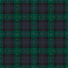 Campbell of Argyll modern tartan plaid. Scottish pattern fabric swatch close-up.  - obrazy, fototapety, plakaty