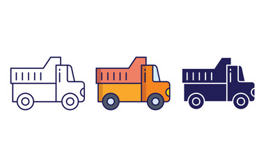 carrier truck vector icon