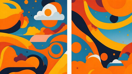 Colorful Horizons - Generated using AI Technology