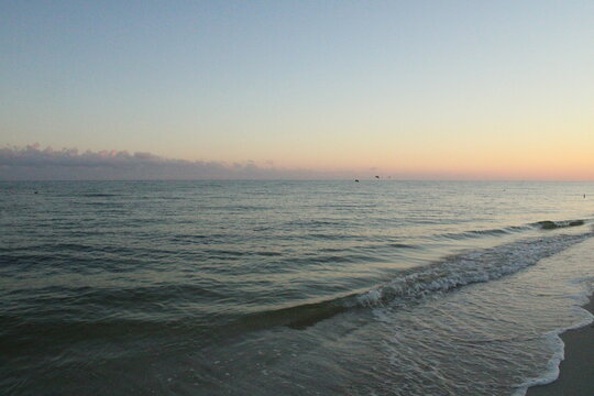 sunset on the beach