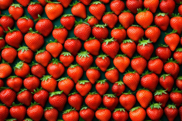 strawberries in the market