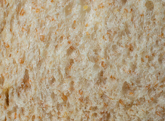 Macro or Close up bread. Lines, tissue or bread texture. Close up view of bread texture.