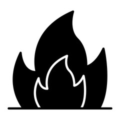 Fire Glyph Icon