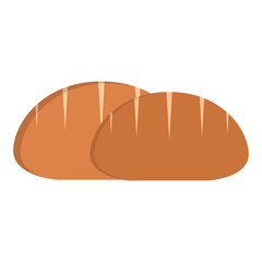Isolated colored bread icon image Vector