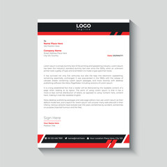 Elegant business letterhead in modern