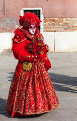 Fototapeta na wymiar Venetian Costume, Venice Carnival