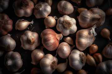 Obraz premium Garlic. Generative AI