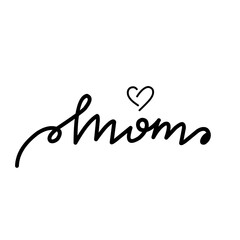 Happy Mother’s day hand drawn text